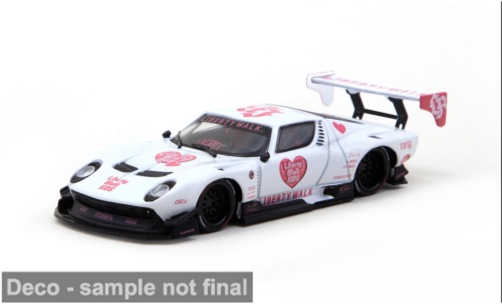 Lamborghini Miura 1/64 Tarmac Works LB-Silhouette Works Kids weiss/rot 2026 1:64 modellini auto
