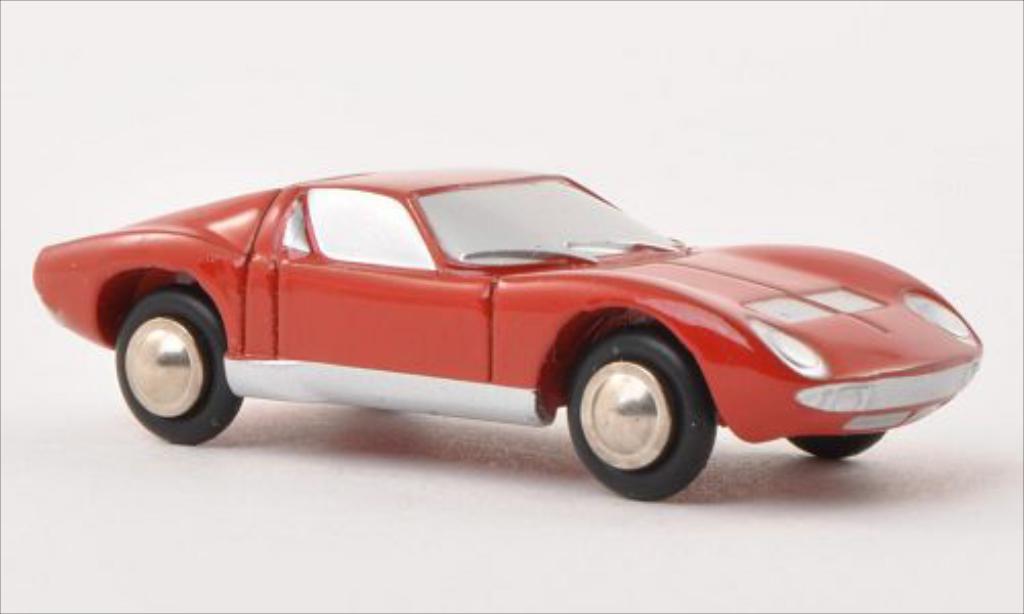 Lamborghini Miura 1/90 Schuco rosso modellino in miniatura