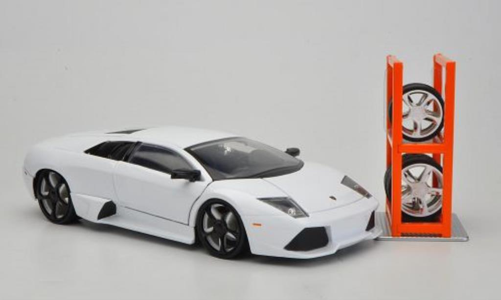 Lamborghini Murcielago LP640 1/24 Jada Toys LP640 Tuning bianco modellino in miniatura