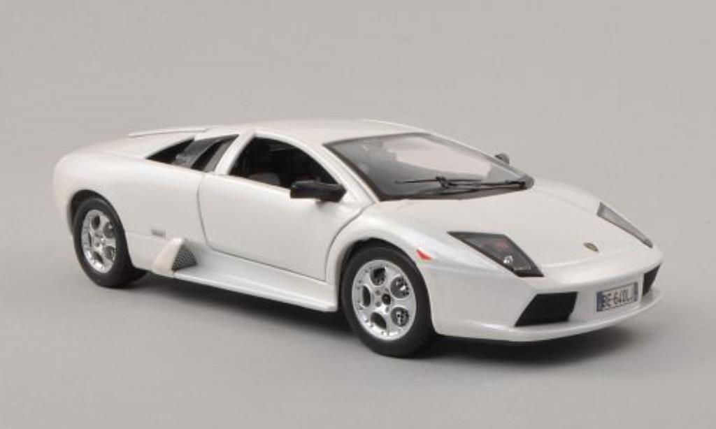 Lamborghini Murcielago 1/24 Burago bianco 2002 modellino in miniatura