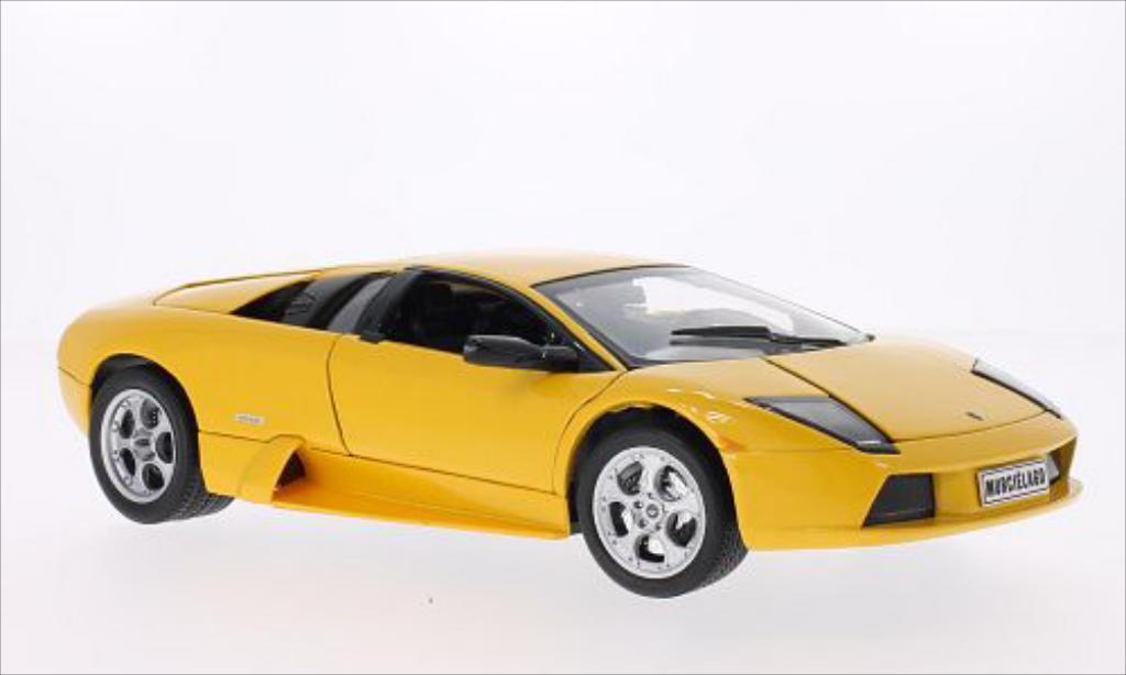 Lamborghini Murcielago 1/18 Welly metallico giallo modellino in miniatura