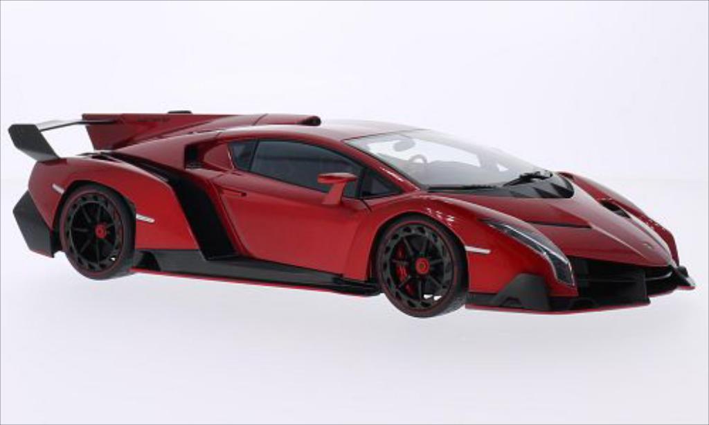 Lamborghini Veneno 1/18 Autoart metallico rosso 2013 modellino in miniatura