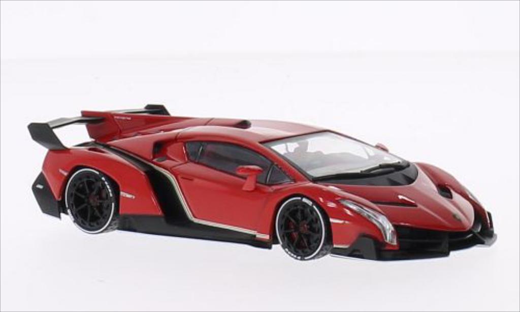 Lamborghini Veneno 1/43 Kyosho metallico rosso/bianco modellino in miniatura