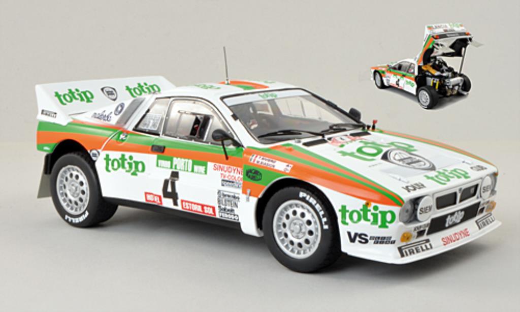 Lancia 37 1/18 Kyosho No.4 Totip Rally Portugal 1985 /T.Siviero modellino in miniatura