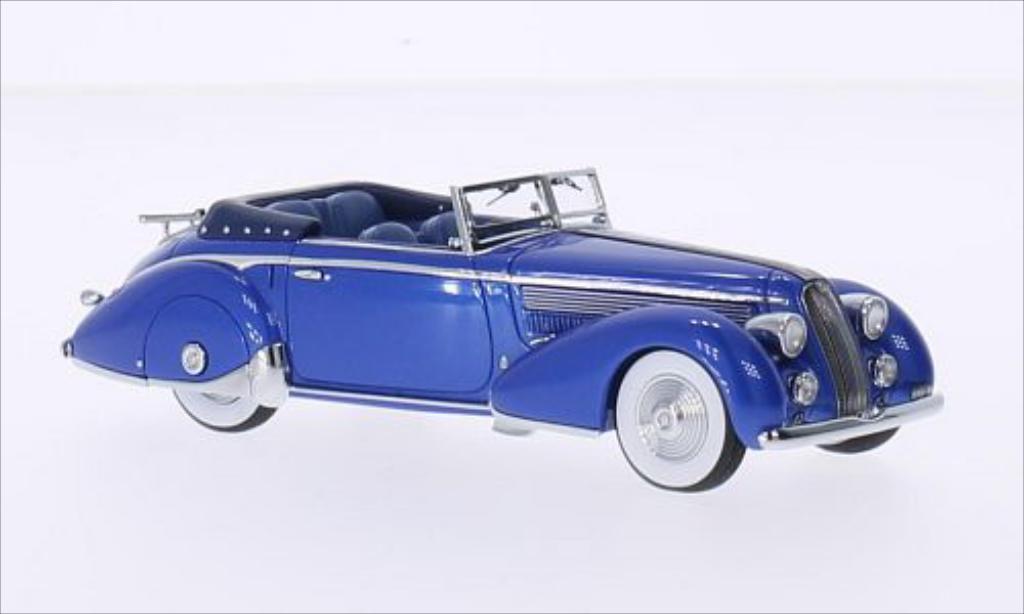 Lancia Astura 1/43 Minichamps Tipo 233 Corto metallico blu 1936 modellino in miniatura