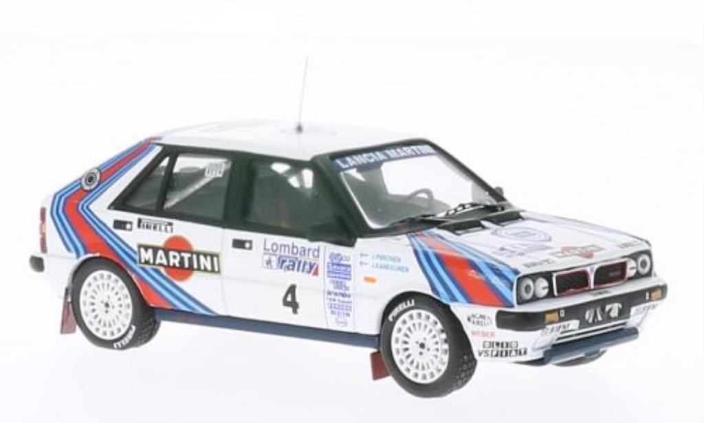 Lancia Delta 1/43 IXO HF 4Wd No.4 Martini RAC Rally 1987 /Piironen modellino in miniatura
