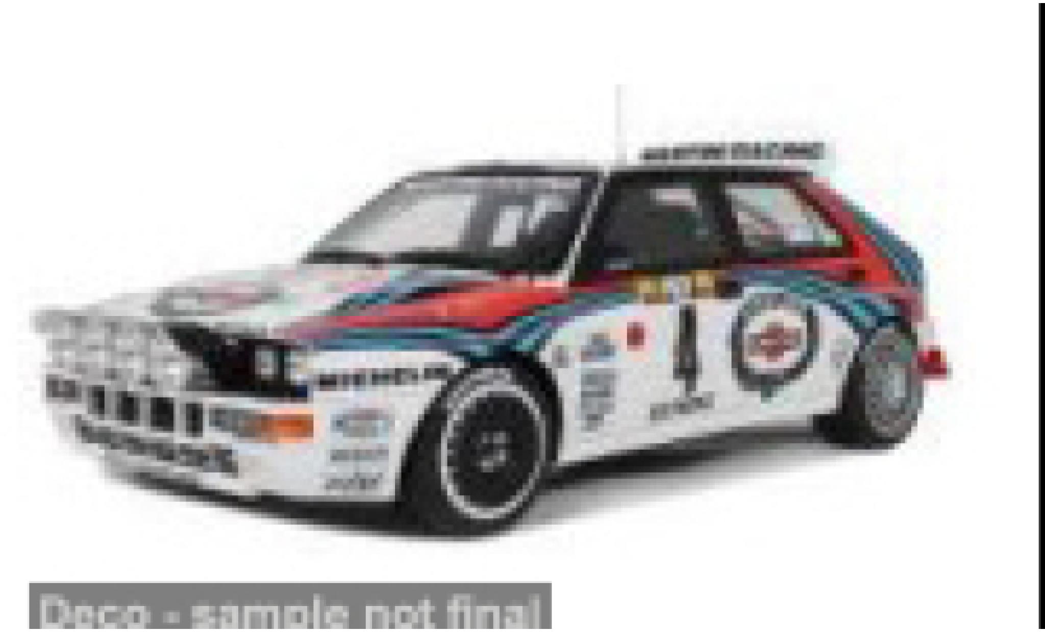 Lancia Delta 1/12 Ottomobile HF Integrale Rally Monte Carlo 1992 #4 D.Auriol/B.Occelli 1:12 modellino in miniatura