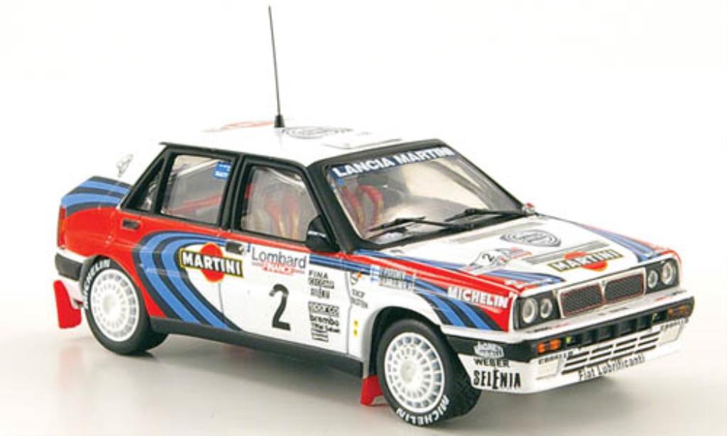 Lancia Delta 1/43 Vitesse Integrale 16V No.2 Martini Rally England 1991 /Piironen modellino in miniatura