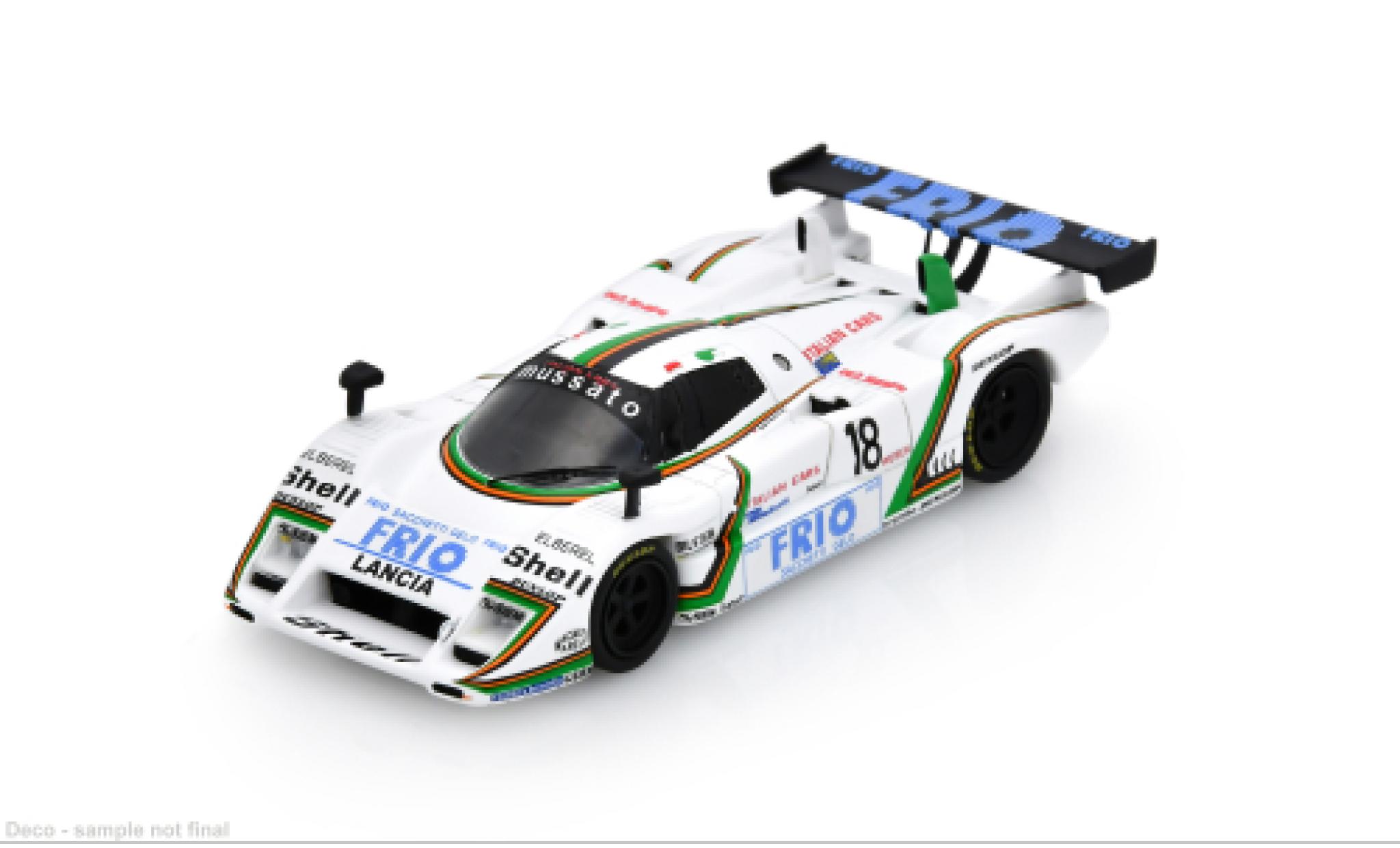 Lancia LC2 1/43 Spark 500km Kyalami 1987 #18 F.Konrad/J-P.Frey 1:43 modellino in miniatura