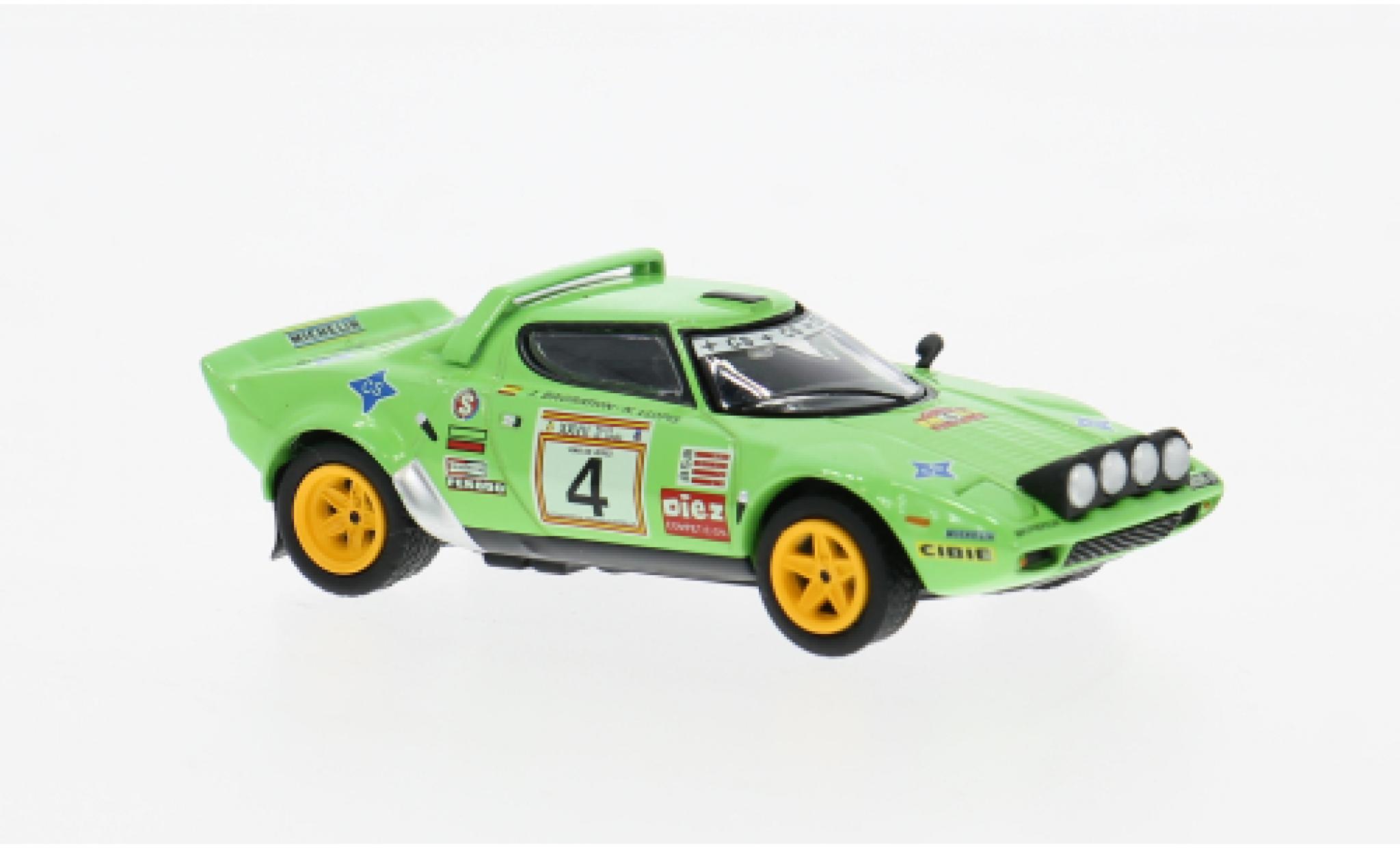 Lancia Stratos 1/64 Mini GT HF Rally Vino de Jerez 1979 #4 J.de Bagration/N.Llopis 1:64 modellino in miniatura