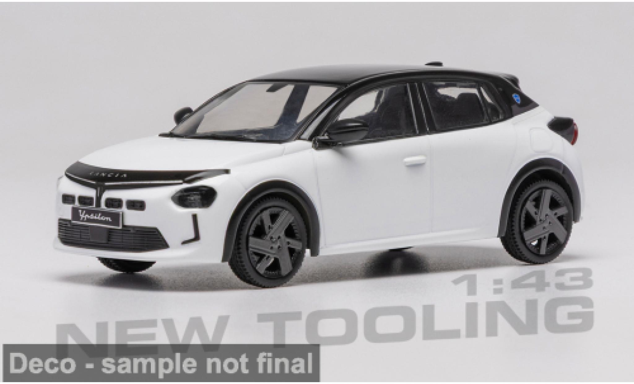 Lancia Ypsilon 1/43 IXO weiss/schwarz 2025 1:43 modellino in miniatura