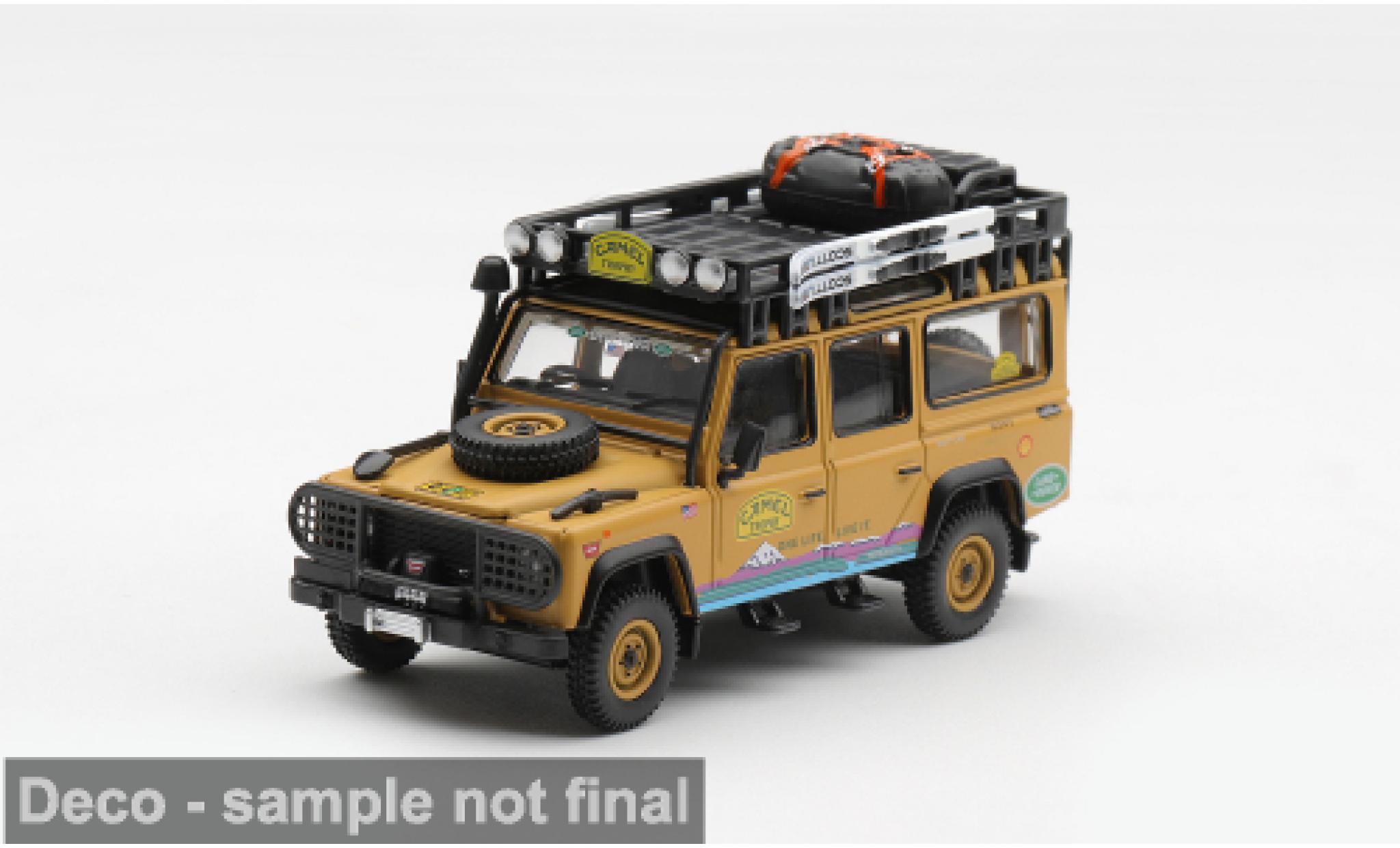 Land Rover Defender 1/64 Mini GT 110 Camel Trophy Camel Trophy Tierra del Fuego 1998 Camel Trophy Team USA Camel Trophy 1:64 modellini auto