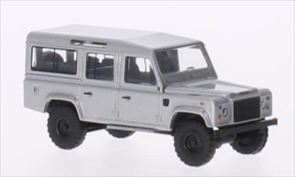 Land Rover Defender 1/87 Busch 110 Station Wagon grigio modellino in miniatura
