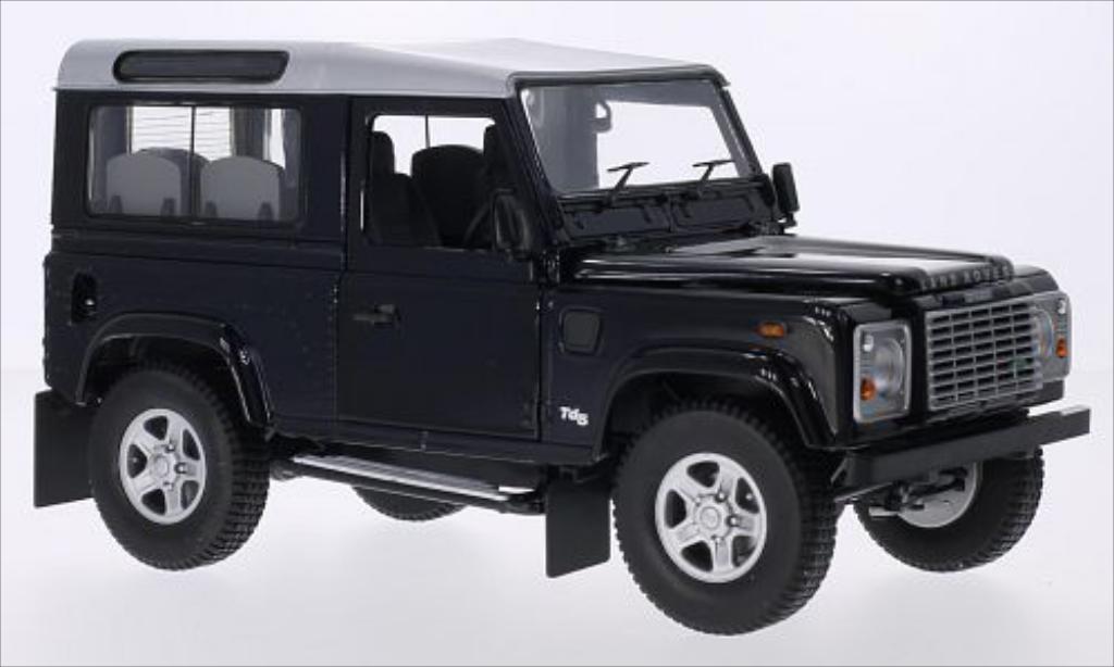 Land Rover Defender 1/18 Universal Hobbies 90 Station Wagon metallico blu/grigio RHD modellino in miniatura