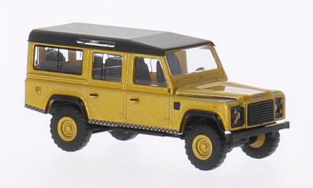 Land Rover Defender 1/87 Busch metallico gold/matt-nero modellino in miniatura