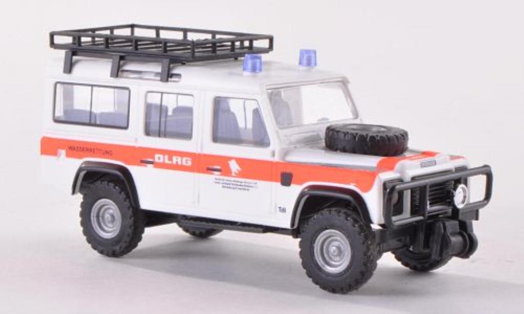 Land Rover Defender 1/87 Busch mit Dachgepacktrager DLRG 1983 modellino in miniatura
