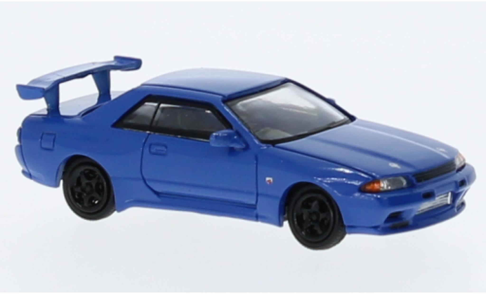 Nissan Skyline 1/87 Lang Feng Model GT-R (R32) blau 1:87 modellino in miniatura