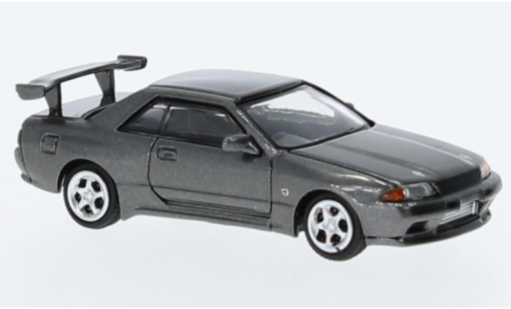 Nissan Skyline 1/87 Lang Feng Model GT-R (R32) metallise grau 1:87 modellino in miniatura
