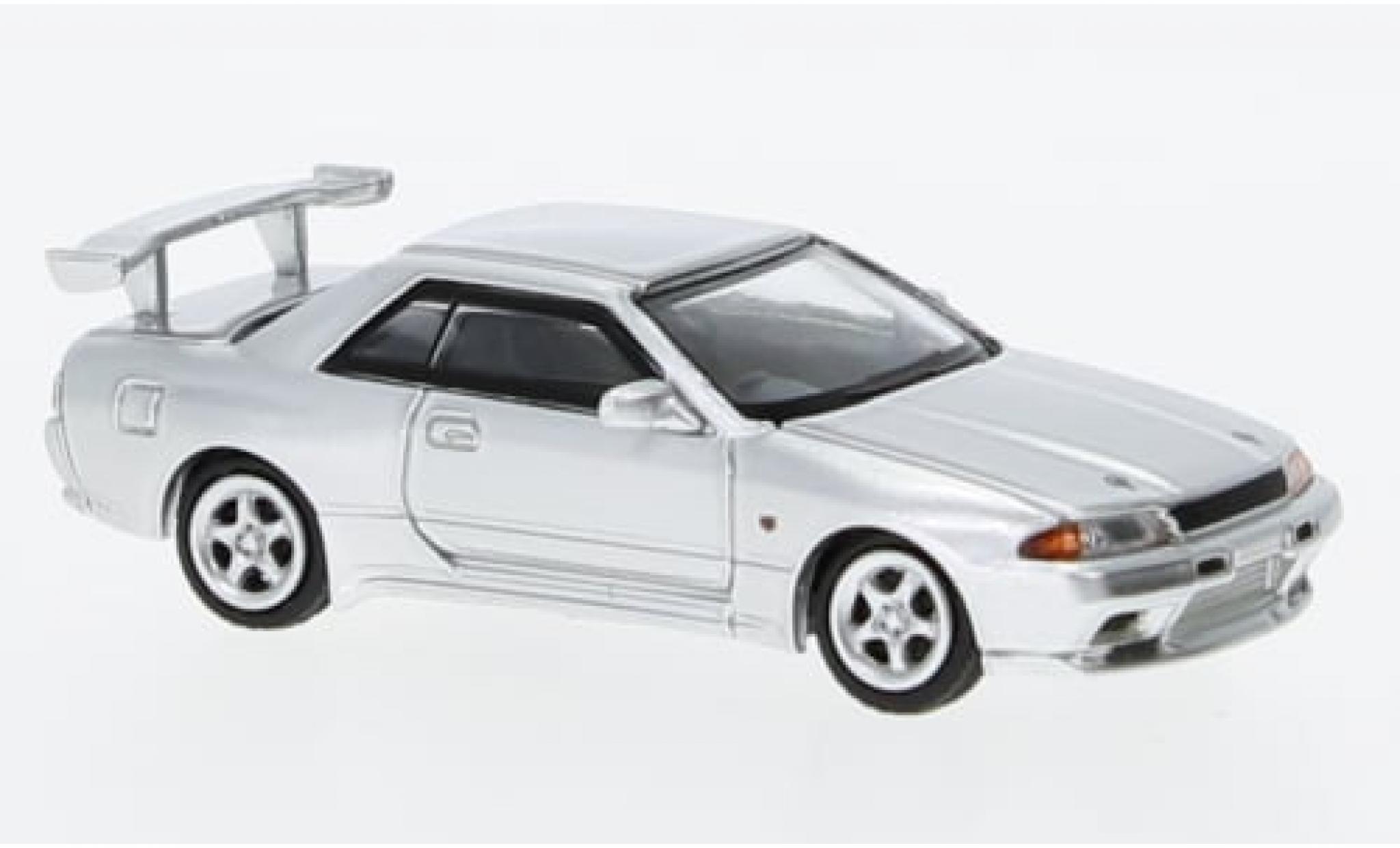 Nissan Skyline 1/87 Lang Feng Model GT-R (R32) silber 1:87 modellino in miniatura