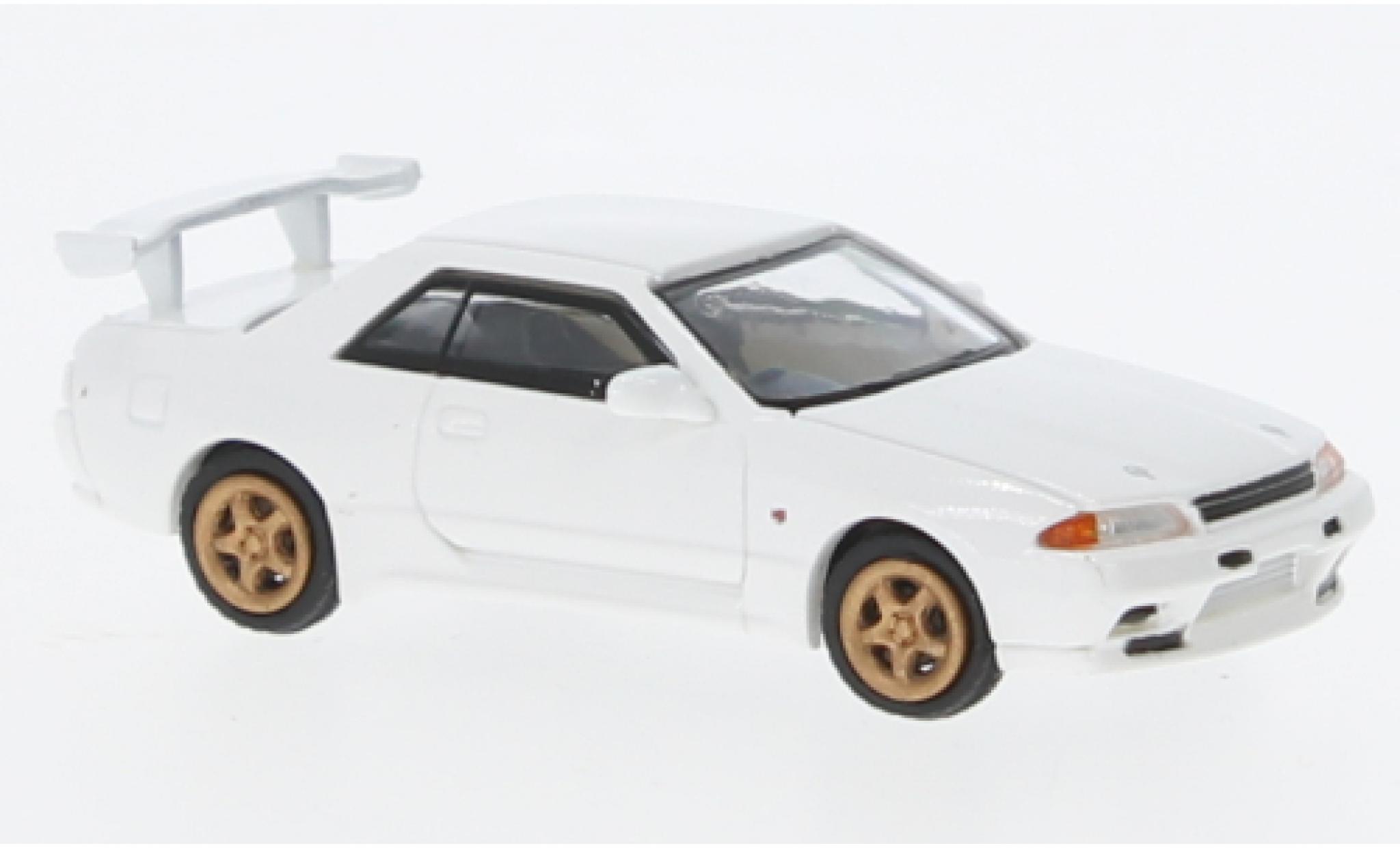 Nissan Skyline 1/87 Lang Feng Model GT-R (R32) weiss 1:87 modellino in miniatura