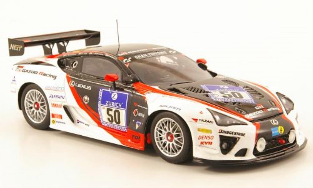Lexus LFA 1/43 Ebbro No.50 Gazoo Racing 24h Nurburgring 2010 / K.Oshima modellino in miniatura