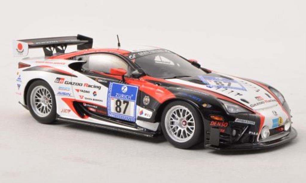 Lexus LFA 1/43 Ebbro No.87 Gazoo Racing 24h Nurburgring 2011 /A.Lotterer modellino in miniatura