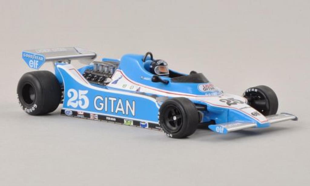 Ligier JS11 1/43 Spark No.25 Gitanes GP Niederlande 1979 modellino in miniatura