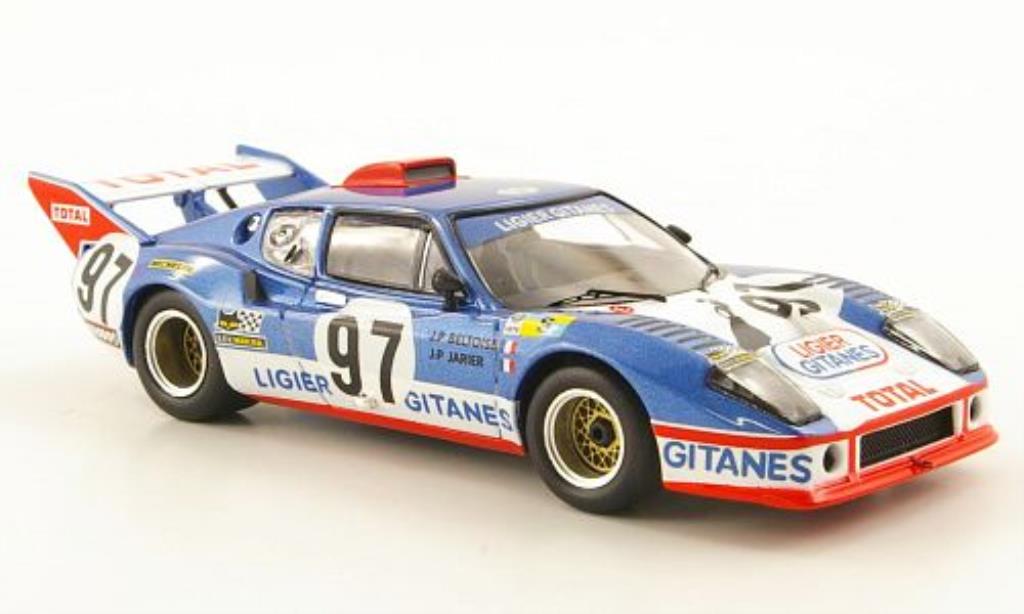 Ligier JS2 1/43 IXO No.97 Gitanes 24h Le Mans 1975 modellino in miniatura