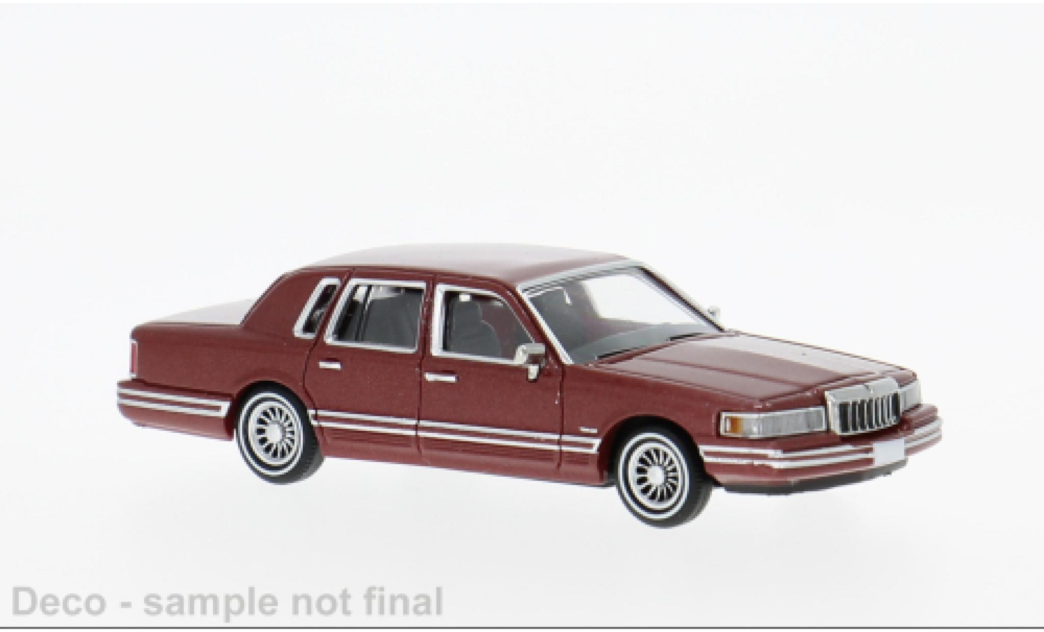 Lincoln Town Car 1/87 PCX87 rot 1991 1:87 modellino in miniatura