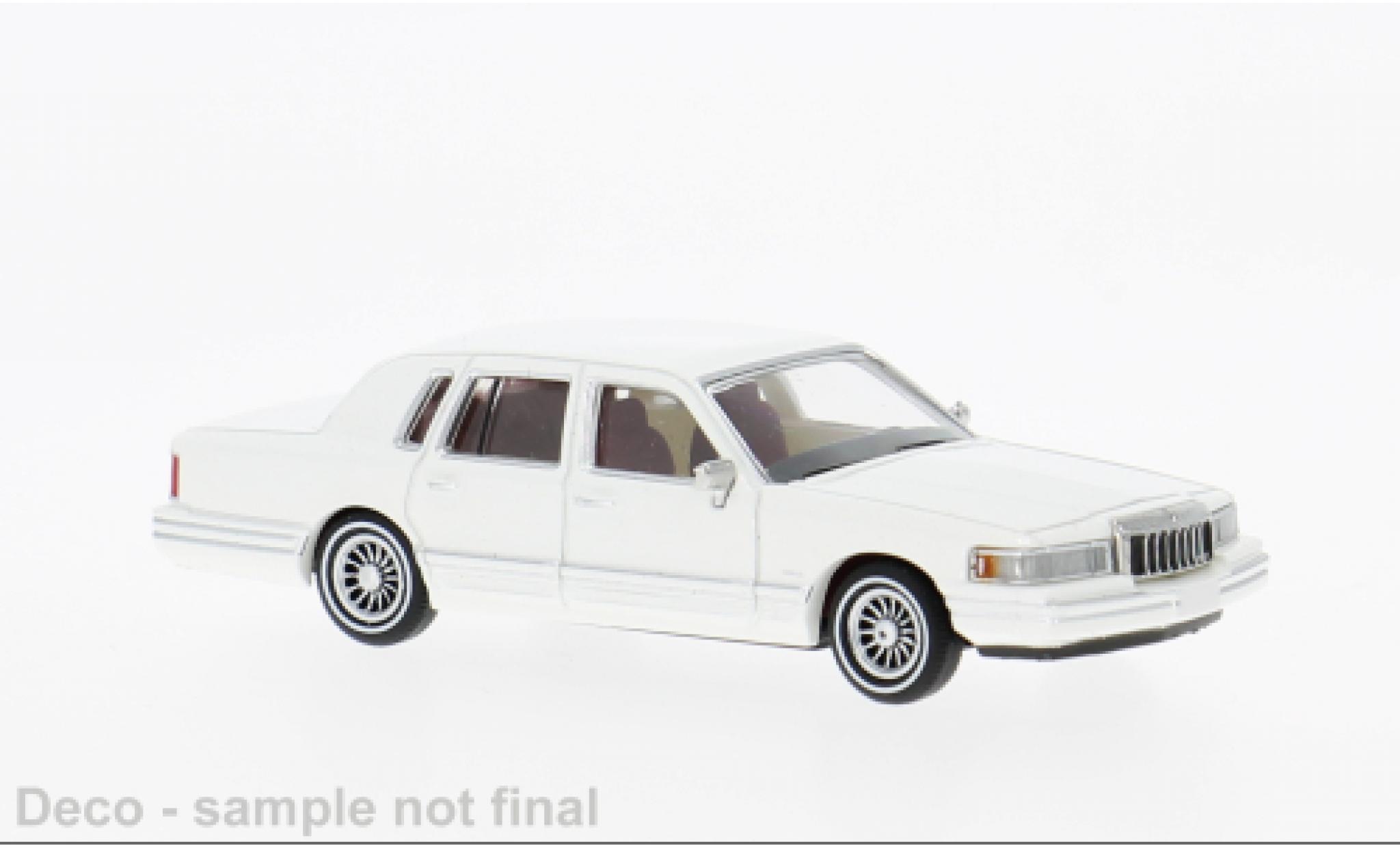 Lincoln Town Car 1/87 PCX87 weiss 1991 1:87 modellino in miniatura