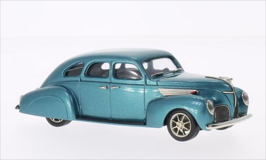 Lincoln Zephyr 1/43 Brooklin 4-door metallico turkis 1938 modellino in miniatura