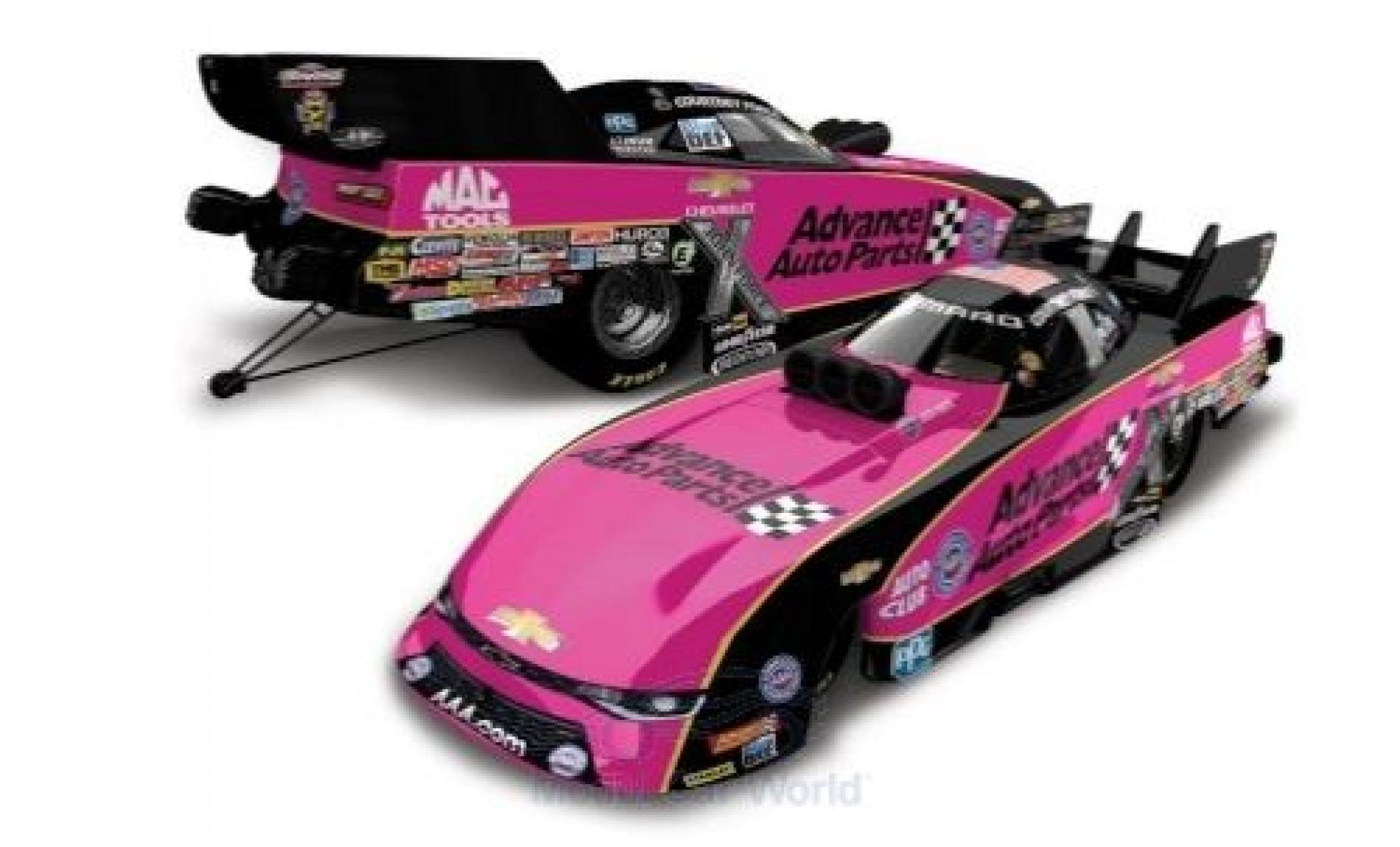 Chevrolet Camaro 1/64 Lionel Racing Funny Car John Force Racing Advance Auto Parts NHRA 2017 C.Force modellino in miniatura