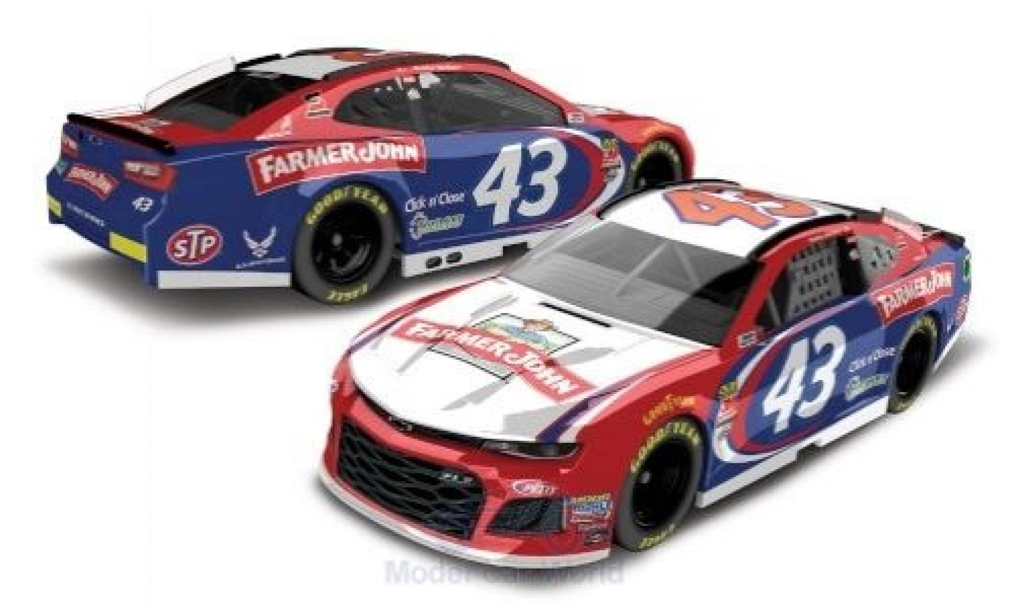 Chevrolet Camaro 1/64 Lionel Racing ZL1 No.43 Richard Petty Motorsports Farmer John Nascar 2018 D.Wallace Jr. modellino in miniatura