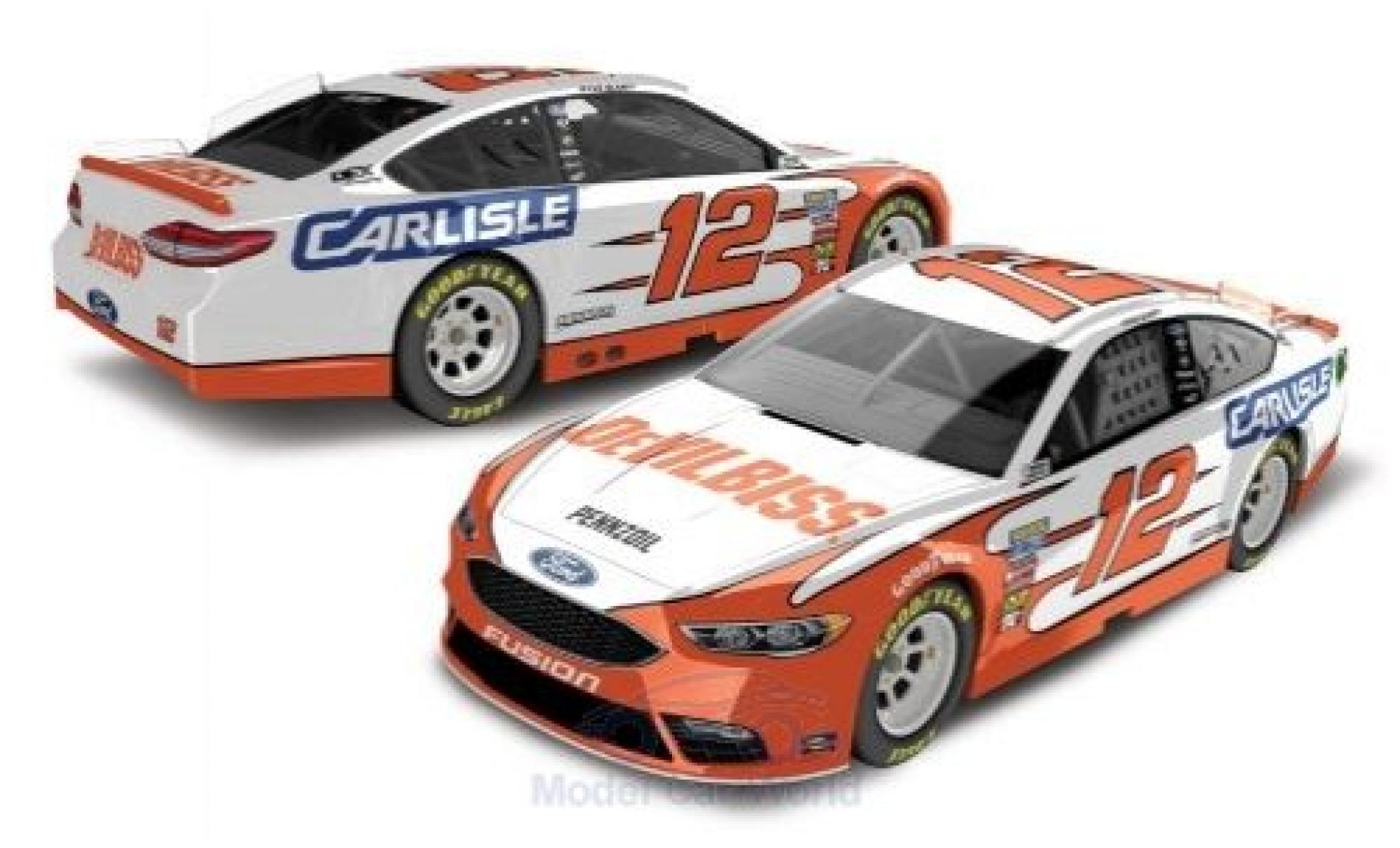 Ford Fusion 1/64 Lionel Racing No.12 Team Penske Carlisle Nascar 2018 R.Blaney modellino in miniatura