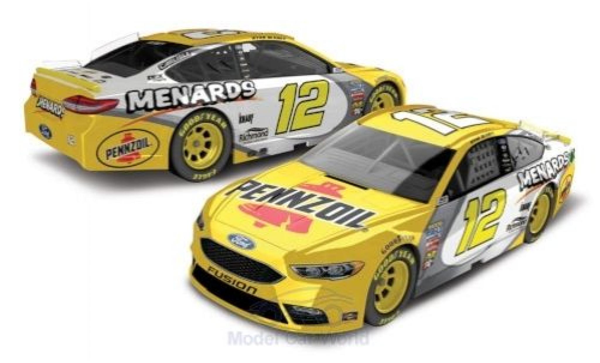 Ford Fusion 1/64 Lionel Racing No.12 Team Penske Pennzoil Nascar 2018 R.Blaney modellino in miniatura