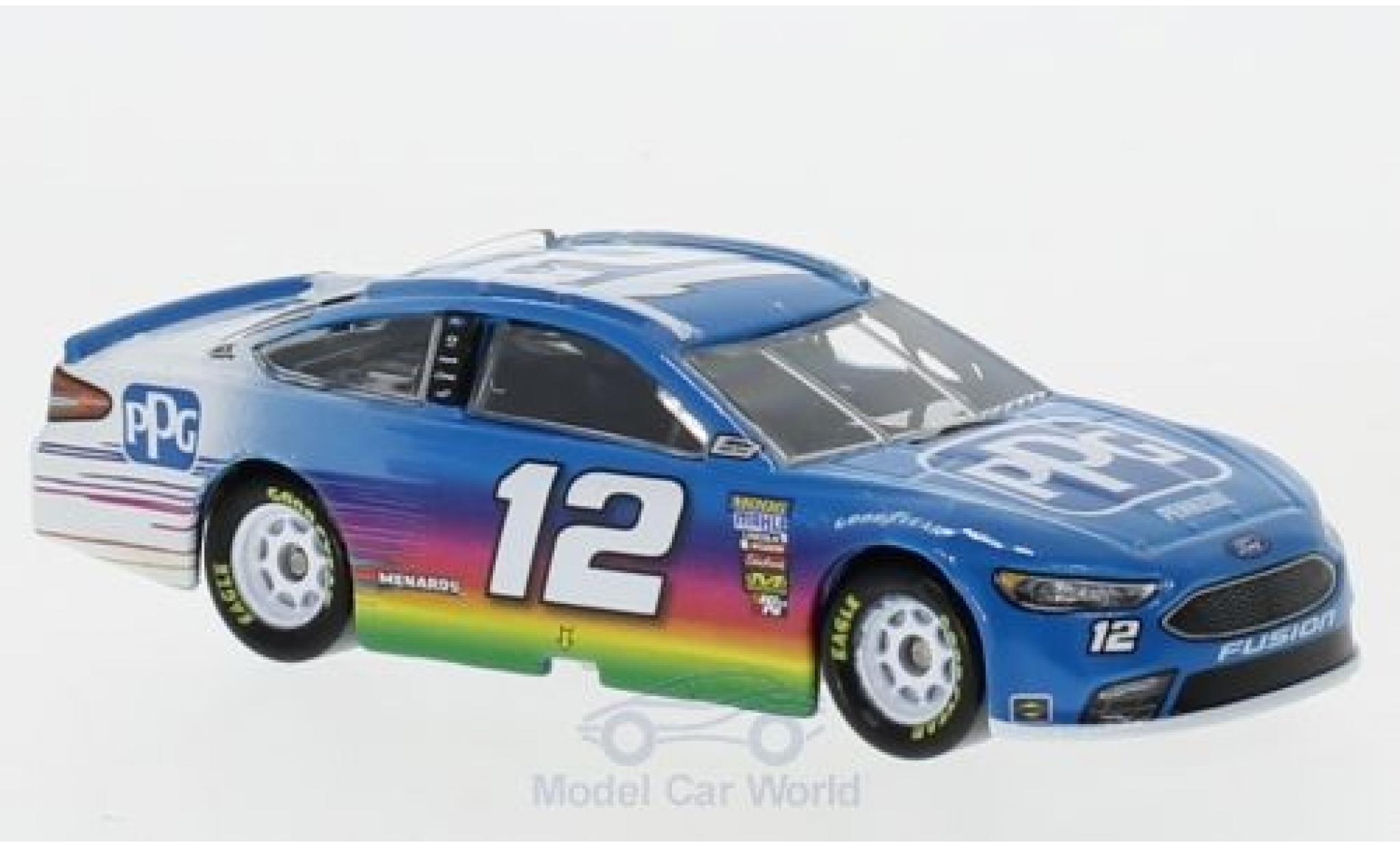 Ford Fusion 1/64 Lionel Racing No.12 Team Penske PPG Nascar 2018 R.Blaney modellino in miniatura