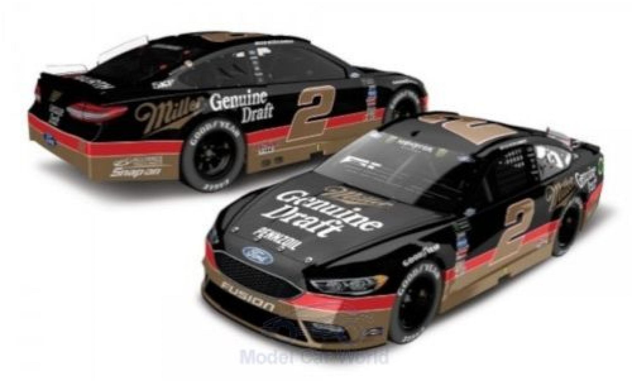 Ford Fusion 1/64 Lionel Racing No.2 Team Penske Miller Genuine Draft Nascar 2018 B.Keselowski modellino in miniatura