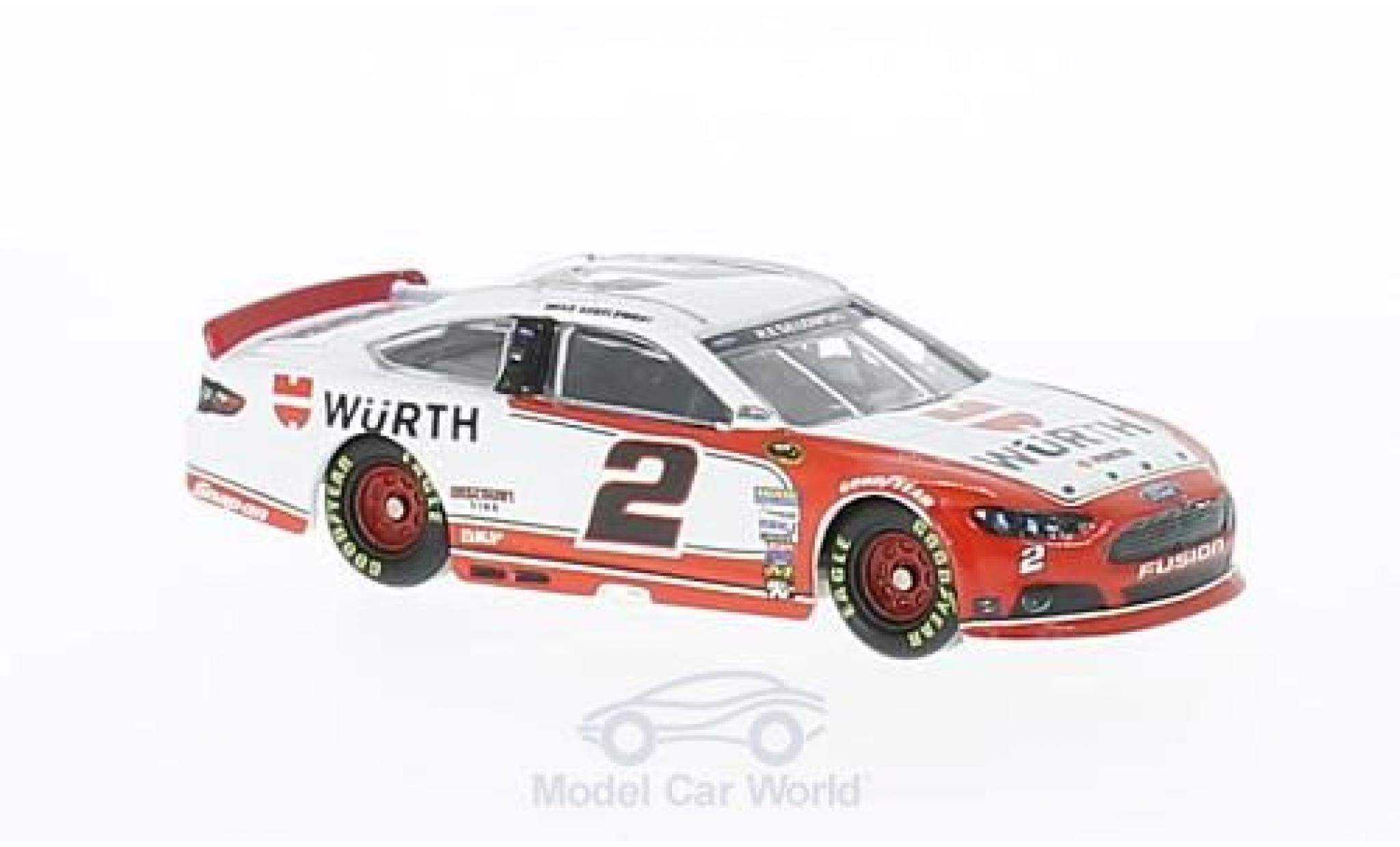 Ford Fusion 1/64 Lionel Racing No.2 Team Penske Würth Nascar 2014 B.Keselowski modellino in miniatura