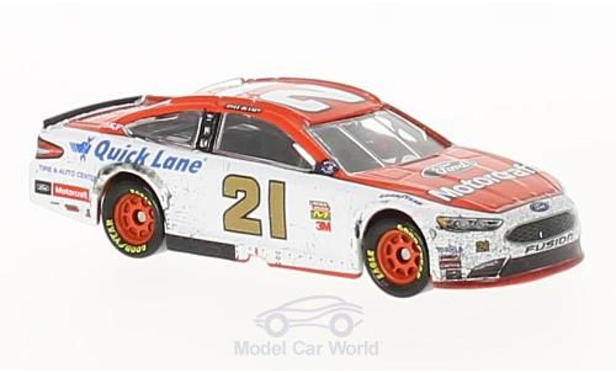 Ford Fusion 1/64 Lionel Racing No.21 Wood 21 Brossohers Motorcraft Pocono Win Nascar 2017 R.Blaney modellino in miniatura