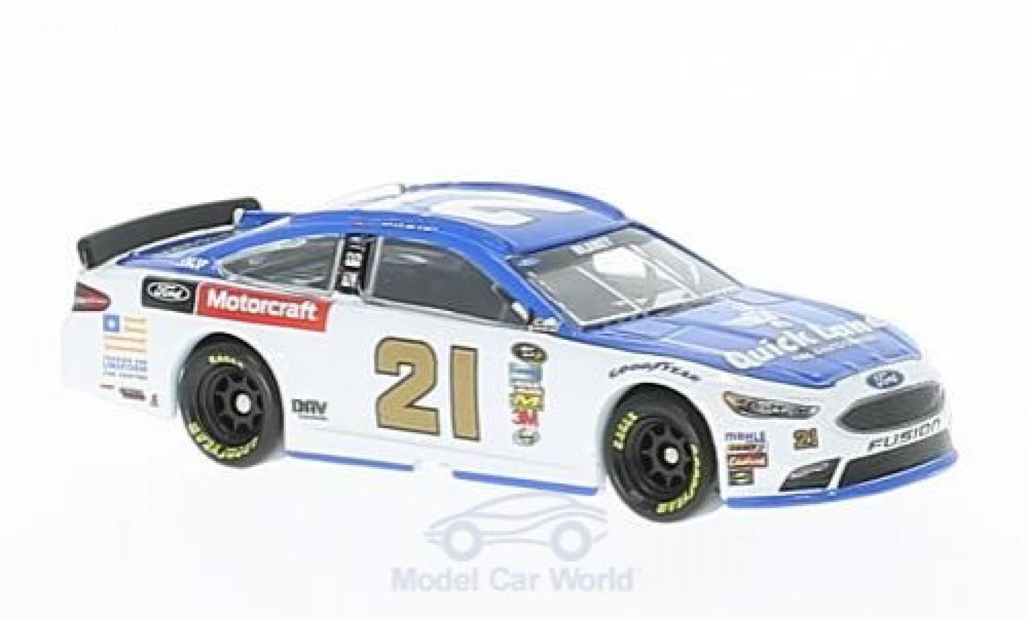 Ford Fusion 1/64 Lionel Racing No.21 Wood Brossohers Quick Lane Tire & Auto Nascar 2016 R.Blaney ohne Vitrine modellino in miniatura