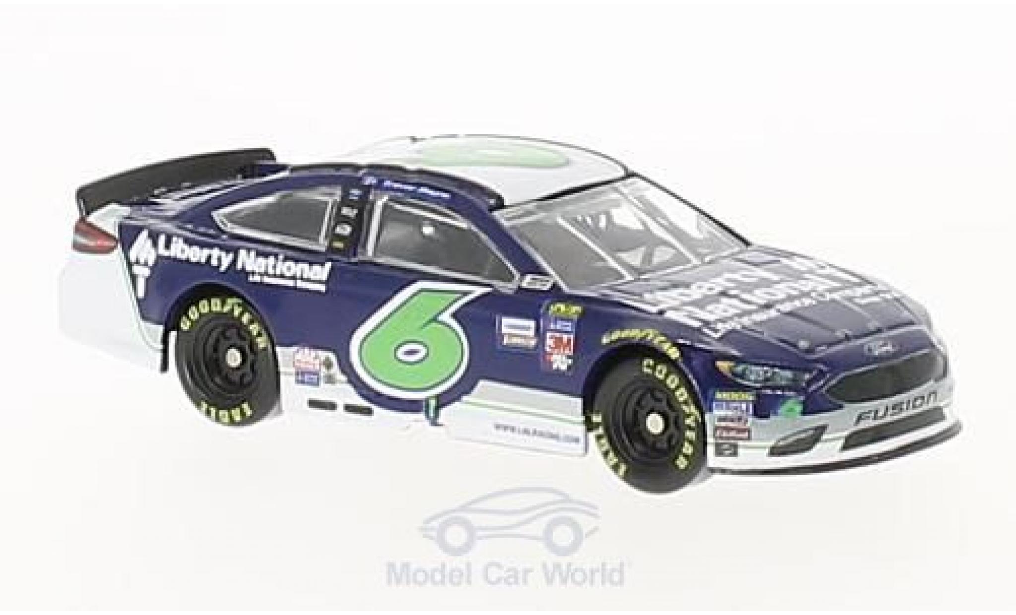 Ford Fusion 1/64 Lionel Racing No.6 Roush Fenway Racing Liberty National Nascar 2017 T.Bayne modellino in miniatura
