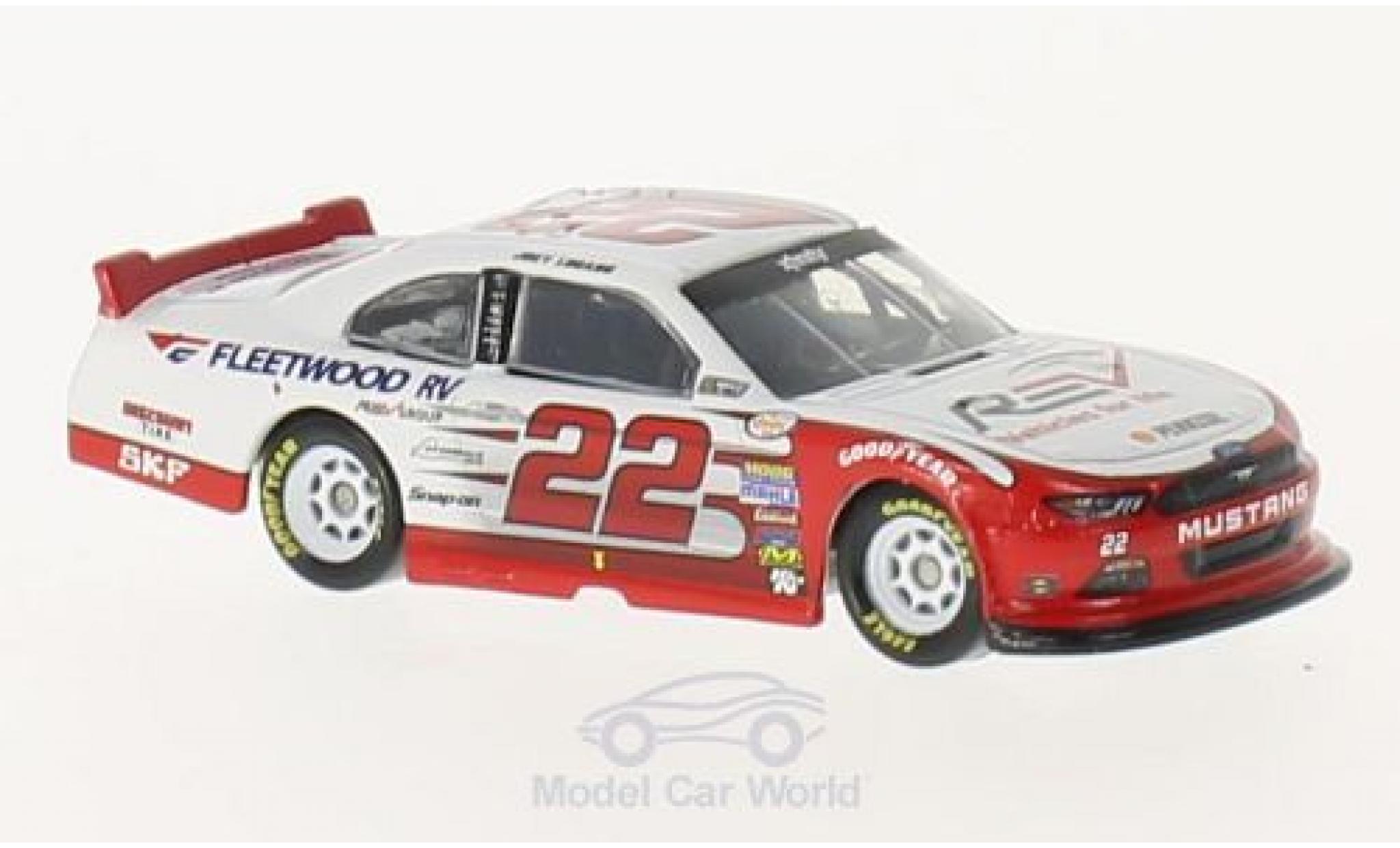 Ford Mustang 1/64 Lionel Racing No.22 Fleetwood RV Nascar 2016 J.Logano modellino in miniatura
