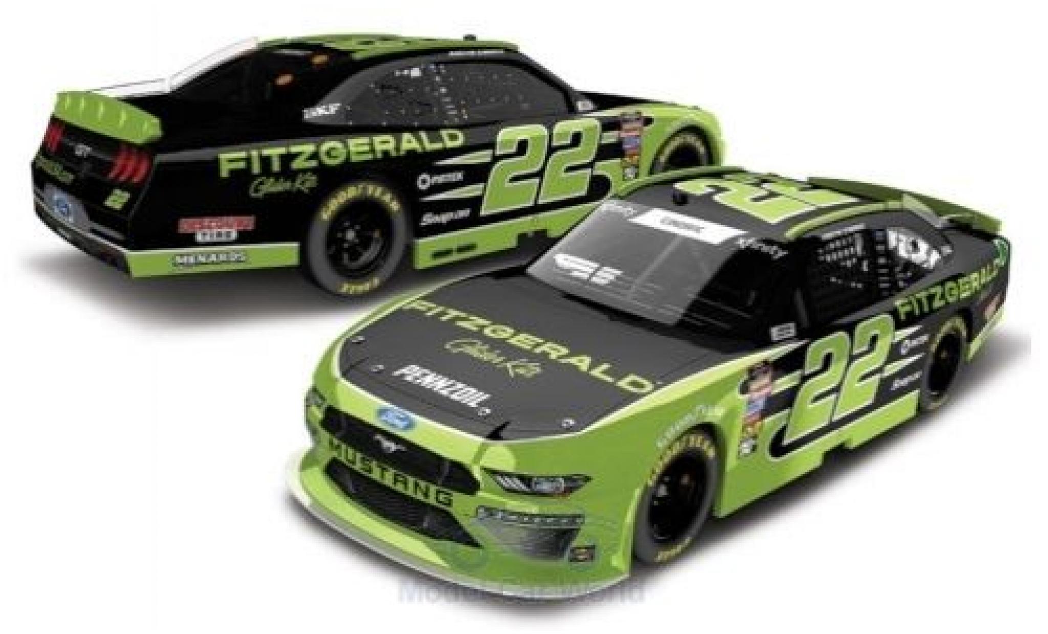 Ford Mustang 1/64 Lionel Racing No.22 Team Penske Fitzgerald Nascar 2018 A.Cindric modellino in miniatura