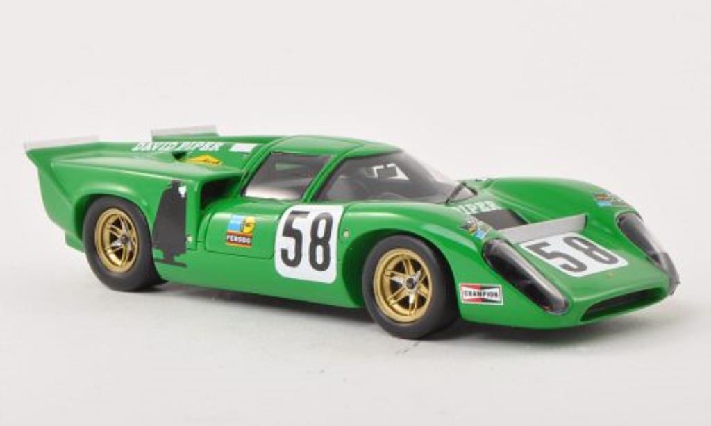 Lola T70 1/43 Spark MK3B No.58 David Piper Vainqueur Magny-Cours 1970 modellino in miniatura