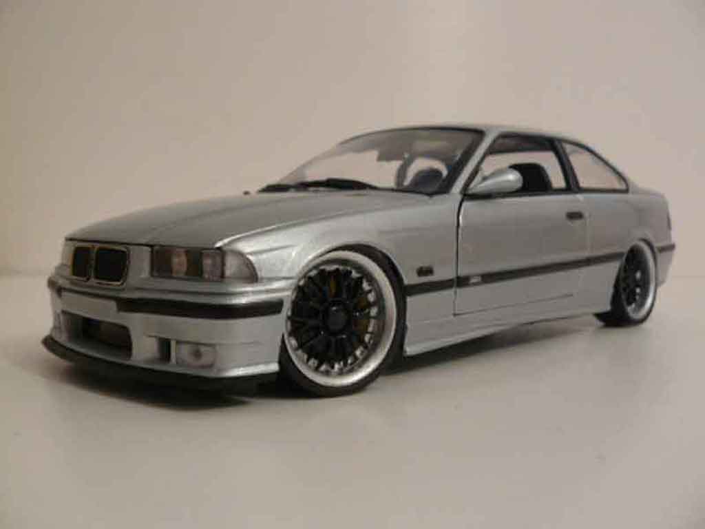 Bmw M3 E36 1/18 Ut Models E36 grigio jantes bbs tuning modellino in miniatura