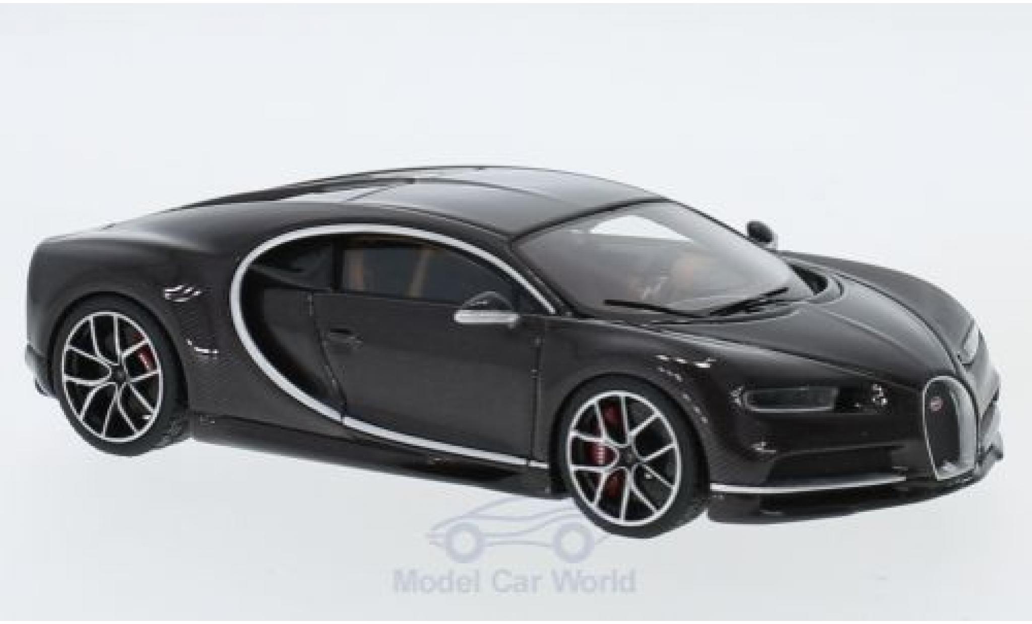 Bugatti Chiron 1/43 Look Smart marroneee/carbon modellino in miniatura