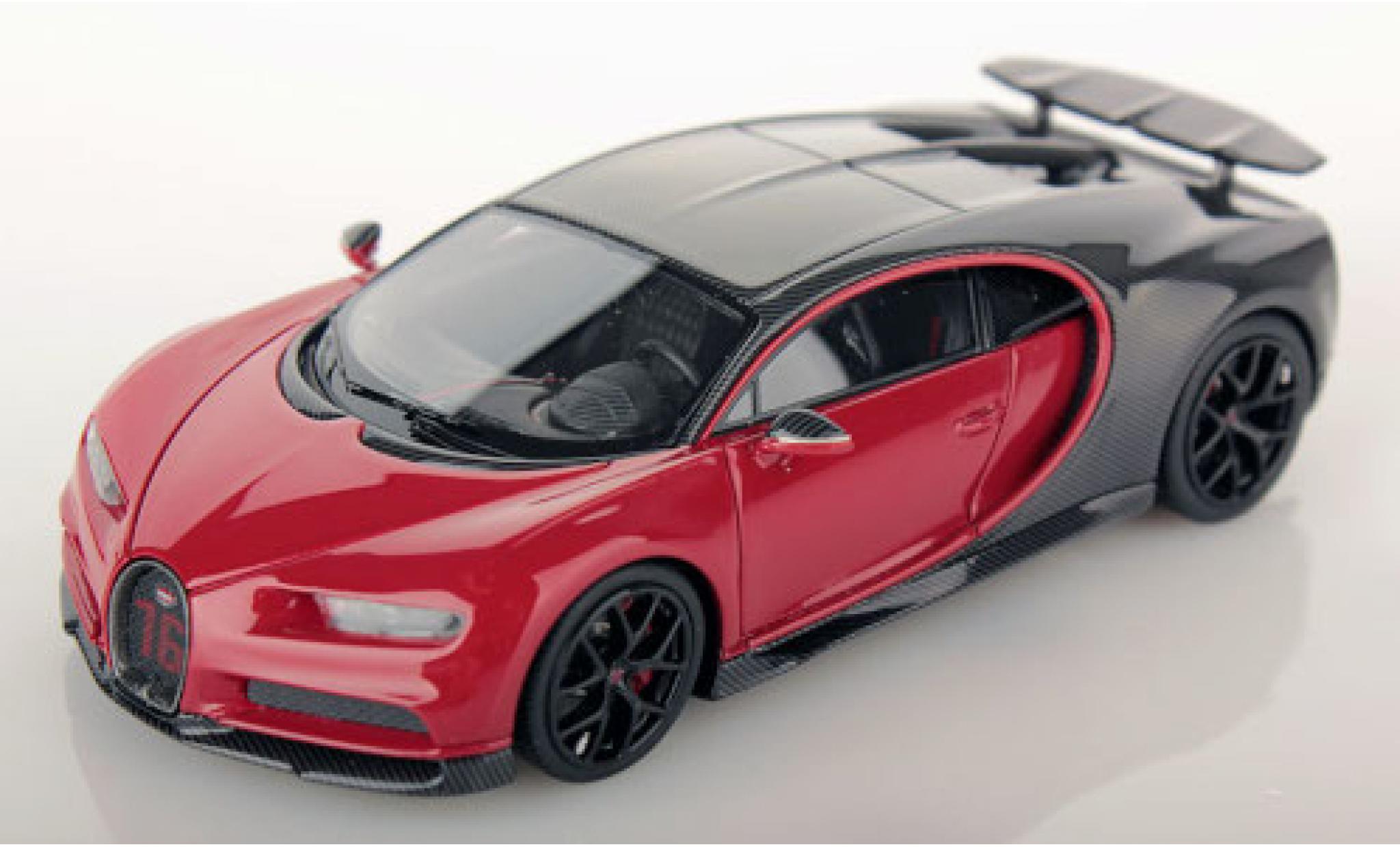 Bugatti Chiron 1/43 Look Smart Sport grigio/rosso 2019 modellino in miniatura