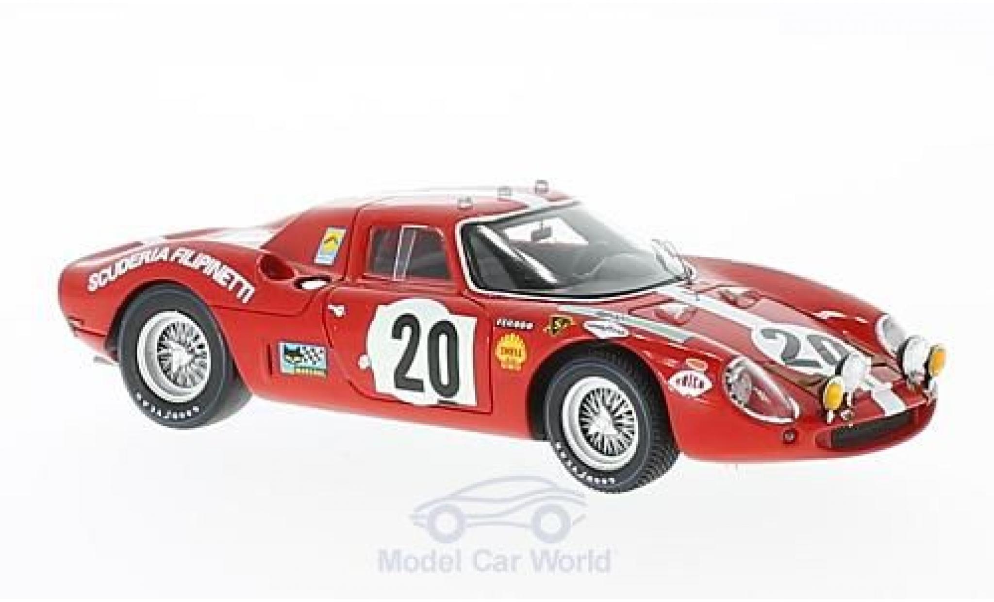 Ferrari 250 P 1/43 Look Smart LM No.20 Scuderia Filipinetti 24h Le Mans 1968 H.Müller/J.Williams modellino in miniatura