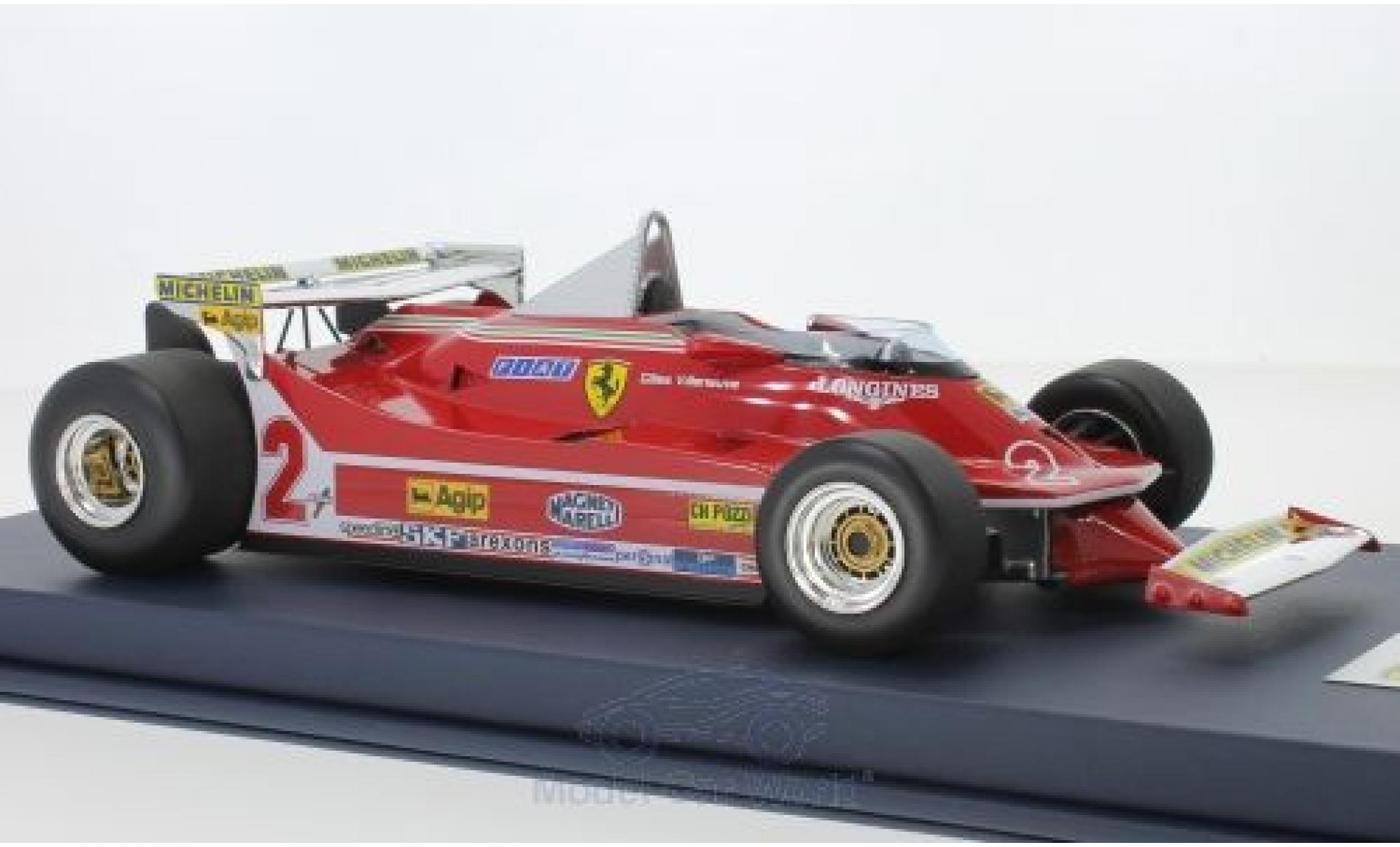 Ferrari 312 P 1/18 Look Smart T5 No.2 Formel 1 GP Monaco 1980 G.Villeneuve modellino in miniatura
