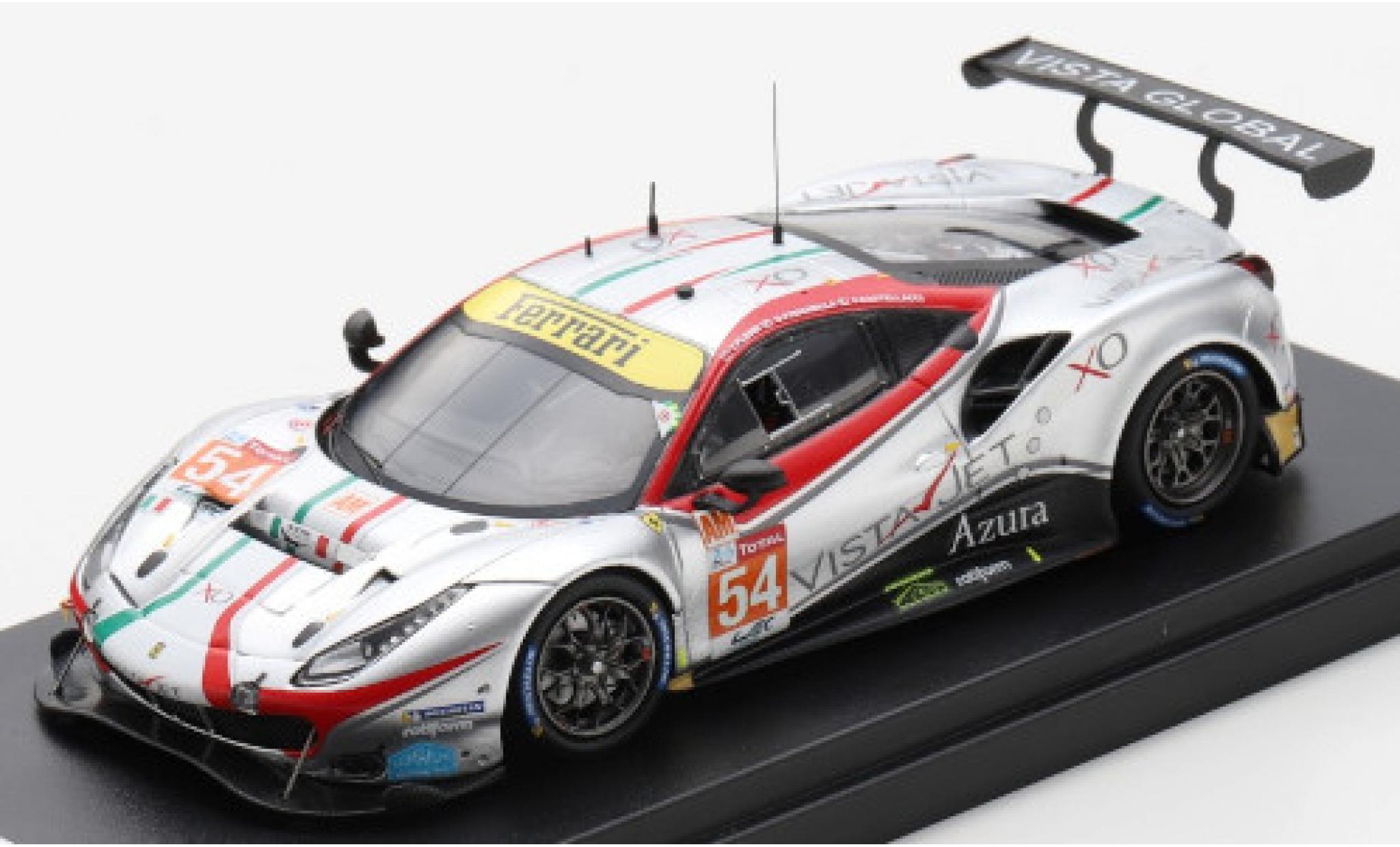 Ferrari 488 1/43 Look Smart GTE EVO No.54 AF Corse 24h Le Mans 2020 F.Castellacci/G.Fisica/T.Flohr modellino in miniatura